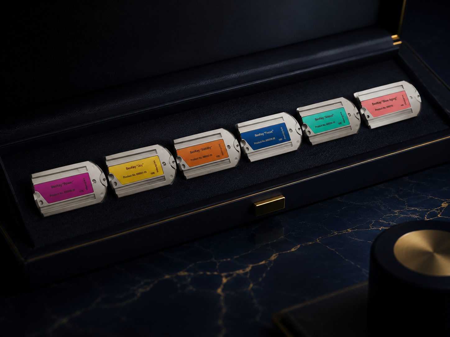 Coffret de BeoKeys · composition premium